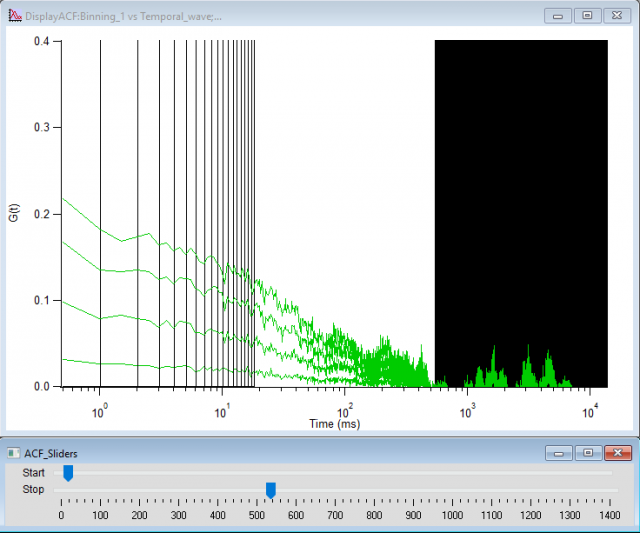 Logarithmic scale on slider
